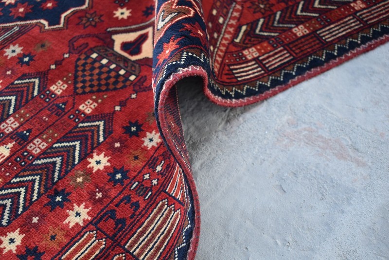 1'9 x 3'5 ft Hand knotted afghan tribal turkmen jai namaz rug, small prayer rug gallery
