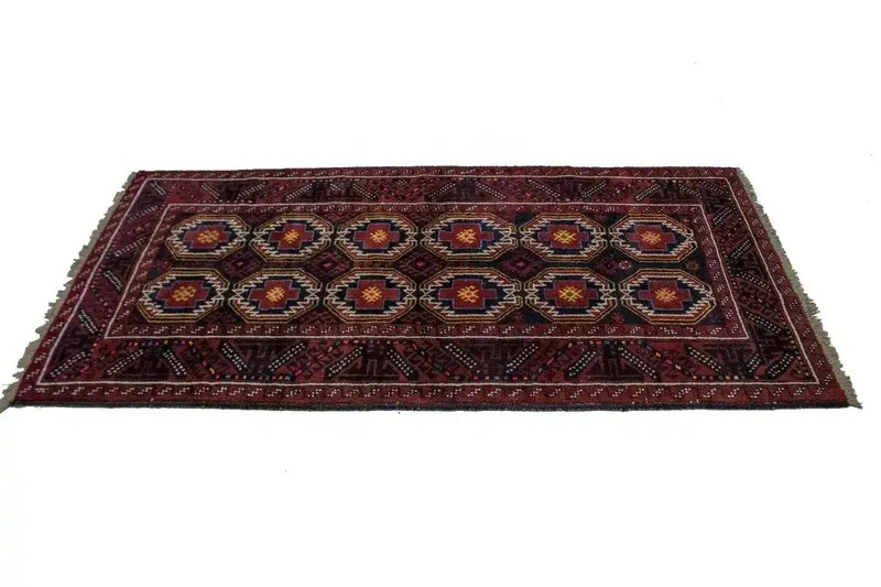 Handmade Vintage Oriental Rug Tribal Design Foyer Size Décor Carpet 3'3X6'6 ft gallery