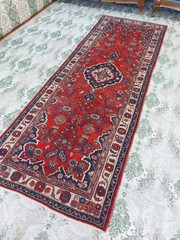 Antique Heriz Runner Rug Floral P ersian Rug, Antique Long Rug Kitchen Area Rug