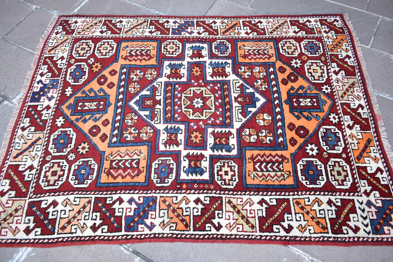 Antique Turkish Rug 53'' x 69'' Anatolian Canakkale Rug Organic Wool Area Rug gallery
