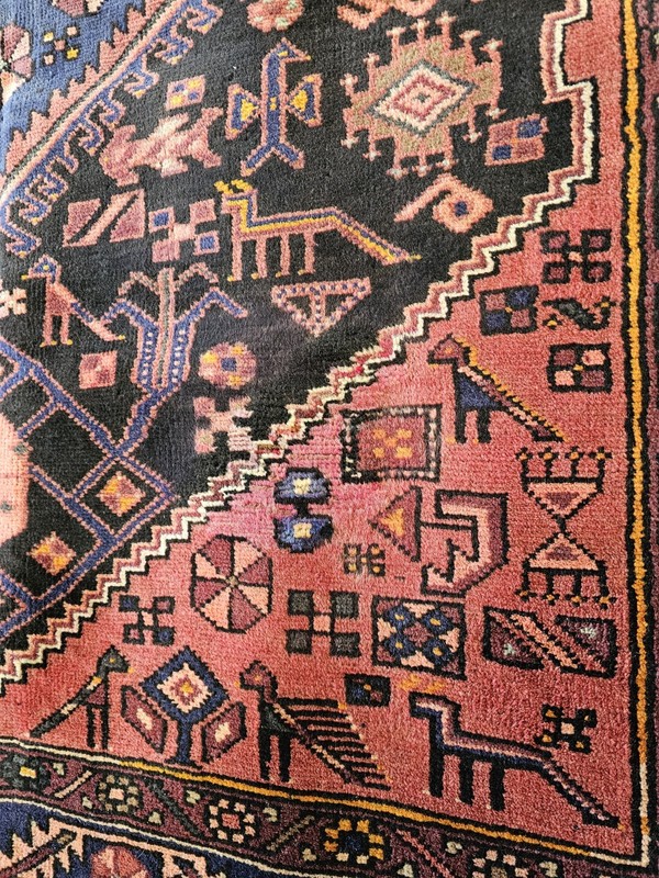 4.6x7 ANTIQUE KAZAK SHIRVAN VINTAGE TURKISH SERAPI HERIZ Hand Knotted gallery