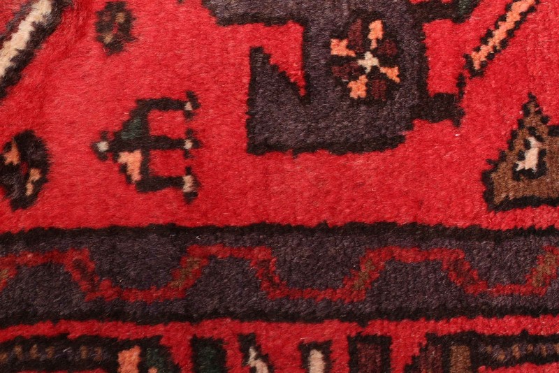 Vintage Red Traditional 4'3" x 6'11" Hand-Knotted Oriental Wool Area Rug gallery