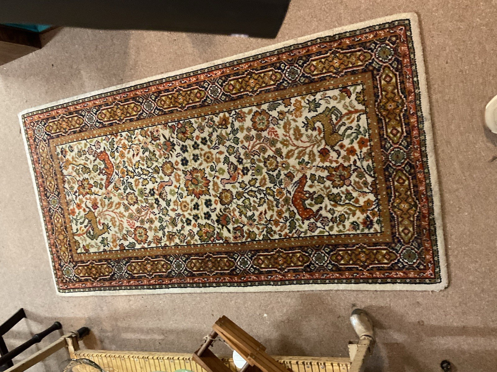 Authentic Hand Knotted Tribal Bijour Wool Area Rug 5 x 2 Ft gallery