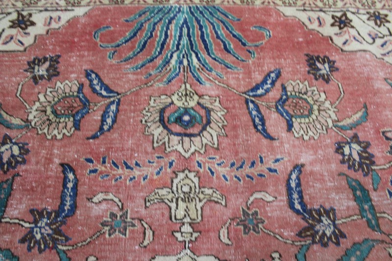 Antique Oriental Khoy Carpet 315 x 245 cm Hand Knotted Wool Rug Floral C1910. gallery