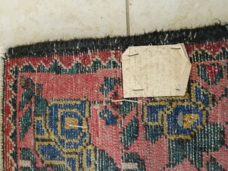 1930's MAKTABI RARE PERSIAN HAND-KNOTTED ANTIQUE MULTICOLOR MEDALLION RUG CARPET gallery