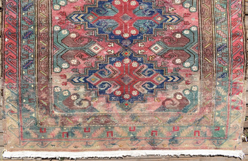 Caucasian Rug 62''x108'' Hand Woven 5x9 Antique Vintage Sumak Kilim 160x277cm gallery