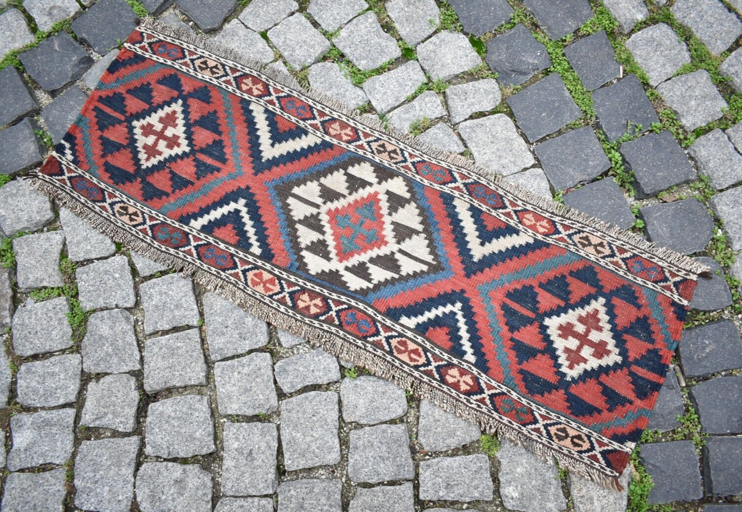 Fabulous Antique Shahsevan Mafrash Penel Rug 44'' x 14'' Colletors Item Wall Rug gallery