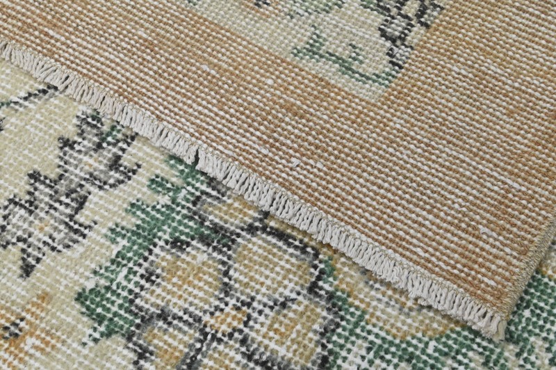 Oushak Turkish Vintage Rug 7x10 Kilim Rug Anatolian Handmade Boho Decor BEIGE gallery