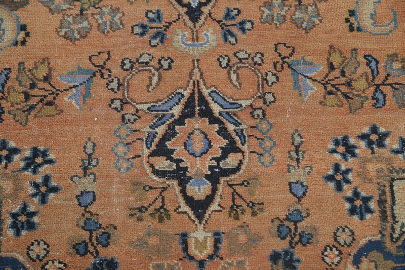 Vintage Muted Floral Traditional 8x11 Area Rug Wool Hand-knotted Low Pile Carpet gallery