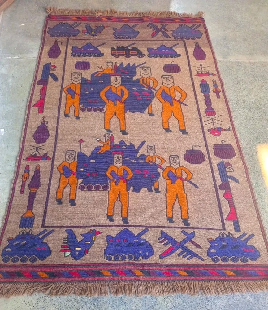 Handmade Afghan amazing War rugs Great Quality Beauiful design Size 175x147cm