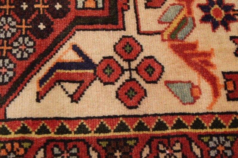 Vintage 3'6" x 4'10" Traditional Hand Knotted Vegetable Dye Wool Area Rug gallery