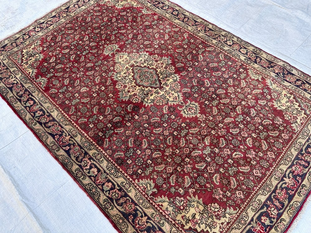 Stunning Authentic Oriental Keshan Fine Quality Natural Vegetable Dye Floral Rug