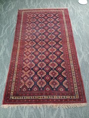 4×7 Tribal Vintage 1960s Collector’s Piece, 100% Wool Handmade Turkmen Rug,
