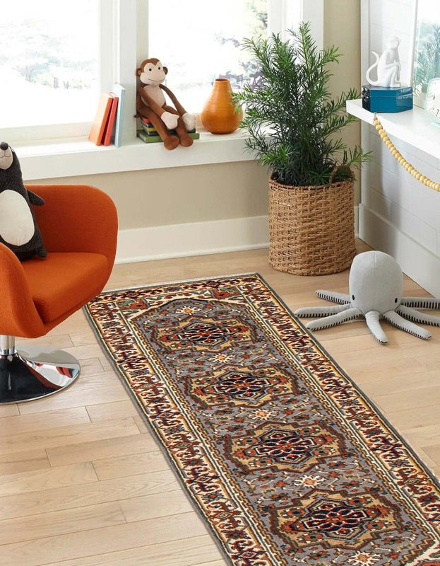 2'5" x 9'11" Vintage Hand-knotted Runner Rug Traditional Oriental Wool Carpet gallery