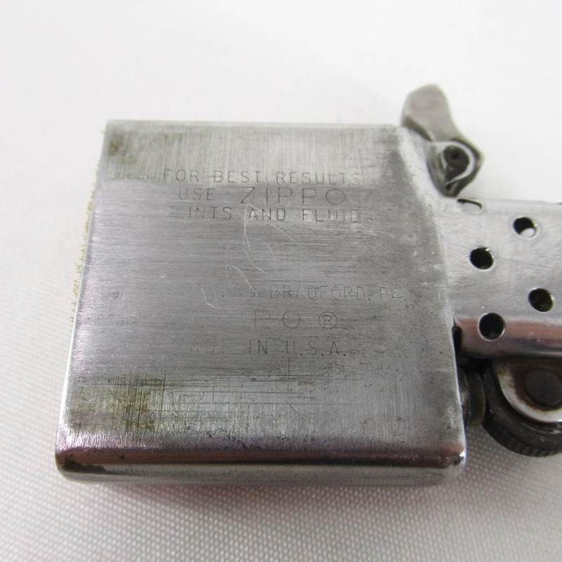 Zippo Vietnam War 1968 Vintage Oil Lighter Silver Engraved from Japan gallery