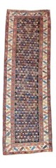 Decorative Hand Knotted Antique Caucasian Runner 100%wool Size 3ft4″ X10ft 6″