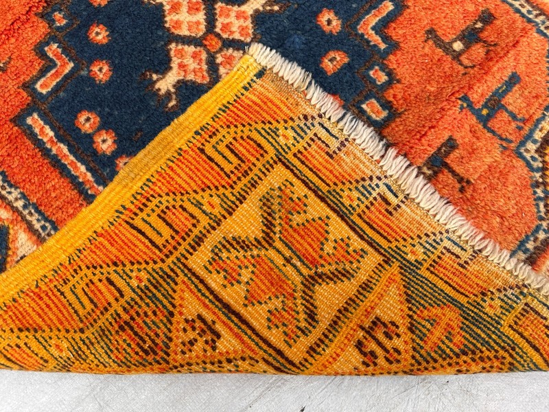 COLLECTORS' ITEM Semi Antique Stunning Squarish Kazak Fine Quality Caucasian Rug gallery