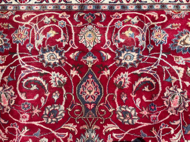 9x12 RED ANTIQUE ORIENTAL RUG VINTAGE handmade HAND-KNOTTED hand-woven carpet ft gallery