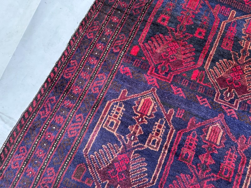 Vintage Nomad Maldari Tribal Belouch Natural Vegetable Dye Zakani Prayer Carpet gallery