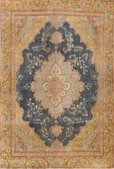 Antique Floral Traditional Hand-knotted Area Rug Evenly Low Pile Wool 9×12 ft