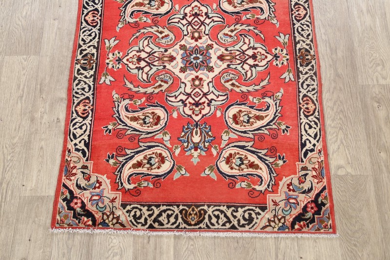 Paisley Pattern Traditional Accent Rug 3x5 ft Hand-knotted Wool Foyer Carpet gallery