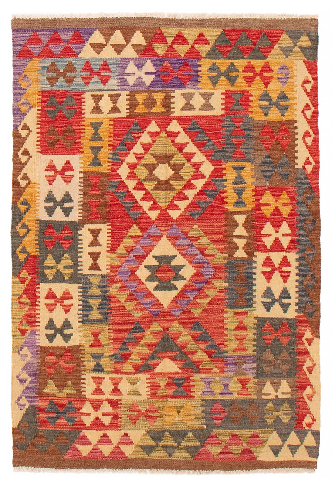 Vintage 3'2" x 5'0" Traditional Wool Hand Woven Oriental Area Rug gallery