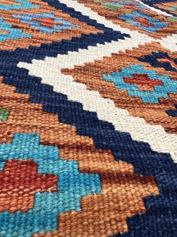 Vintage Kilim Traditional Hand Made Oriental Wool Kilim 5ftx3.2ft 147cmx99cm gallery