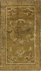 2X3 Antique Chinese Ningxia Wool Area Rug 1750