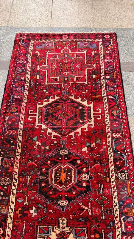 3' x 16'2'' Vintage Rug Runner Carpet Natural Village Handmade Rug.SKU:P1761 gallery