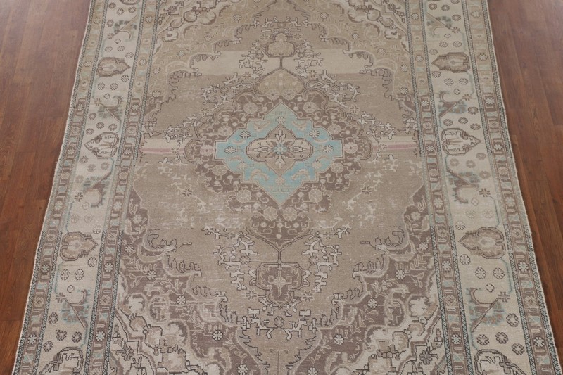 Light Brown Classic Area Rug 6x10 Home Decor Living Room Medallion Wool Carpet gallery