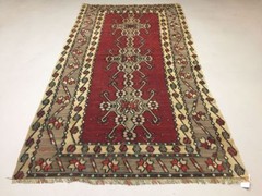 Vintage Turkish Kilim Kelim Rug shabby chic wool,Moroccan boho 250x135cm Large