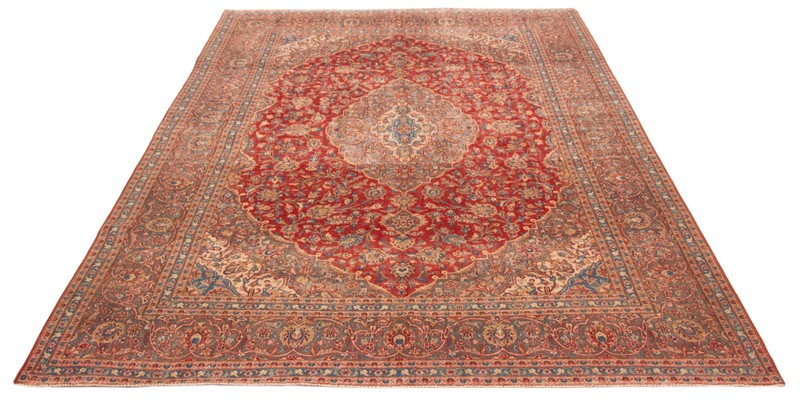 9'8" x 13'1" Vintage Hand Knotted Area Rug Traditional Oriental Wool Carpet gallery