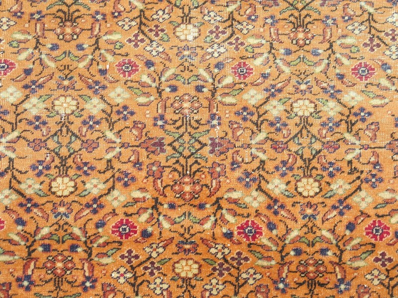Turkish Rug, Area Rugs 8x12, Handmade Floor Carpet, Keseria Wool Rug 100"X139" gallery