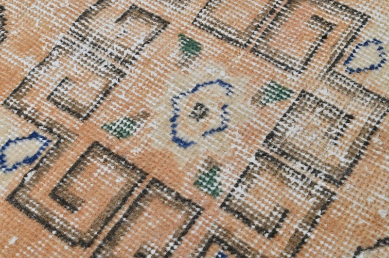 Oushak 5x9,Turkish Rug,vintage,anatolian,ORANGE,kilim,Bohemian,handmade,wool gallery