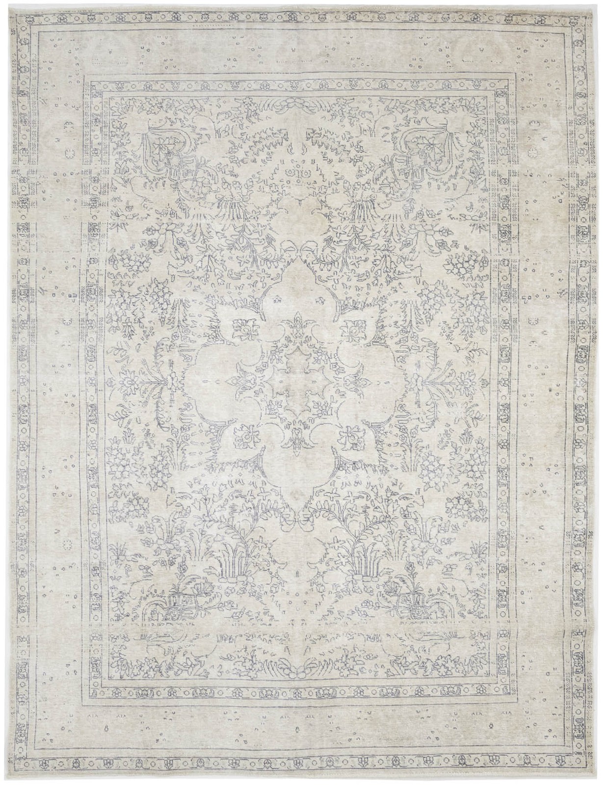 Floral Vintage Antique Muted Large 8'5X11'5 Distressed Oriental Rug Decor Carpet gallery