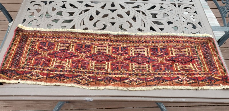 ANTIQUE 1900 TURKOMAN VERY FINE TORBA GREAT COLORS gallery