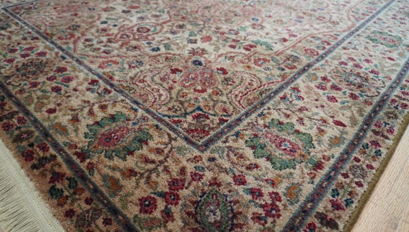 Karastan Rug 4'3" x 6' Ta' briz Medallion #900-909 Samovar Teawash Wool Rug gallery