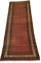 SARABAND Mir styled runner Boteh/Paisley design – 3’8″ x 9’6″
