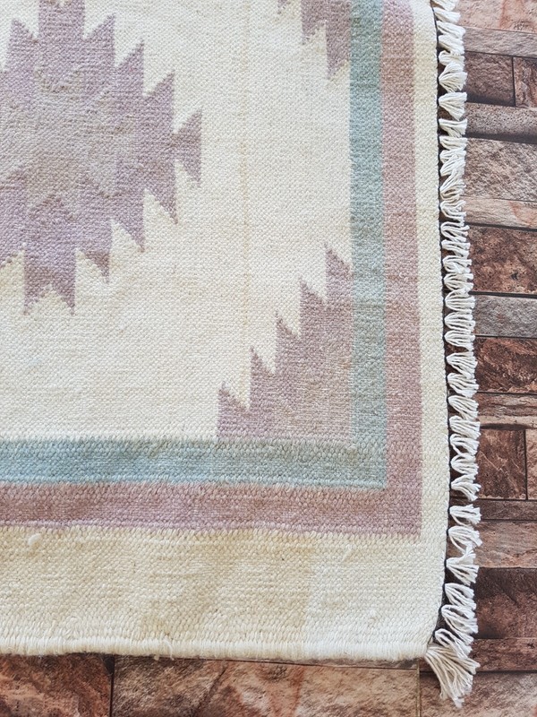 Vintage Handmade Traditional Turkish Kilim Floor Rug Carpet 252x66 cm gallery
