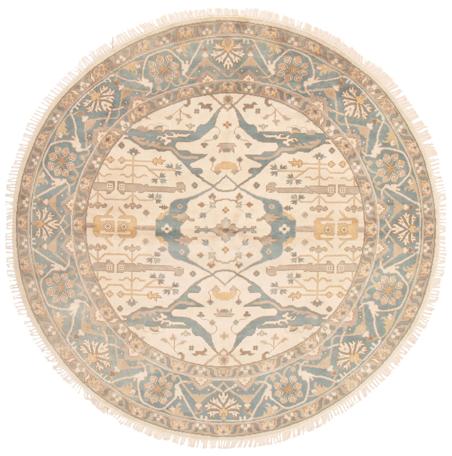Vintage Traditional Hand-Knotted Area Rug 10'0" x 10'0" Oriental Wool Carpet gallery