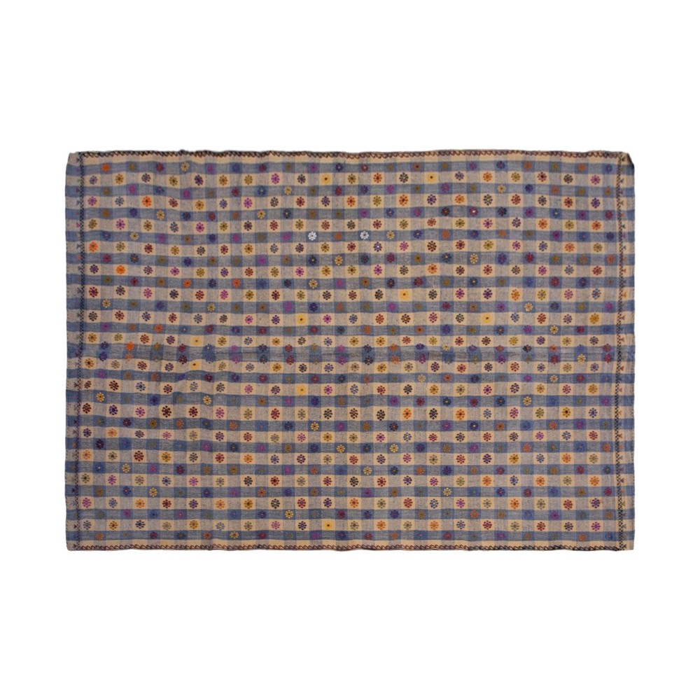 Handwoven Turkish Kilim Rug 177x265 cm (5'10"x8'8") – Vintage Minimalist Carpet