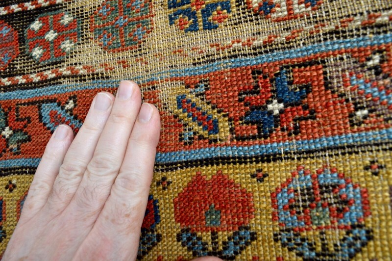 FABULOUS 1880's RARE ANTIQUE SHAHSAVAN TRIBE SOUTH CAUCASIAN LONGRUG KAZAK *** gallery