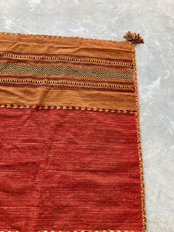 Vintage Traditional Handmade Lovely Moroccan Kilim Floor Rug Carpet 178x116 cm gallery