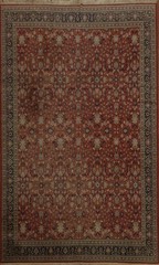 Traditional All-Over Large Rug 11×16 Hand-knotted Wool Vintage for Living Room