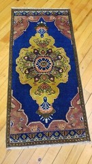 Vintage 1970-1980s Turkish Tribal Rug 1’5″ × 2’11”