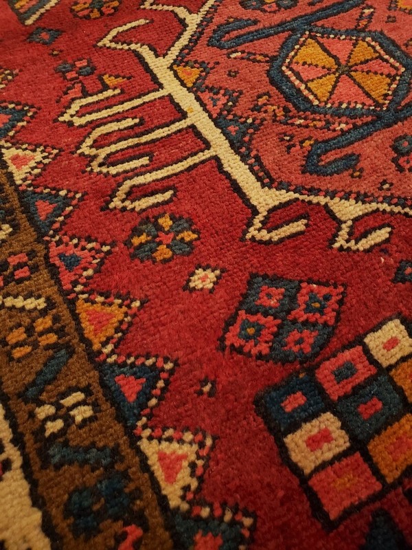 Karajeh Red Runner with Multi-Medallion - 3'4" x 9'8" gallery