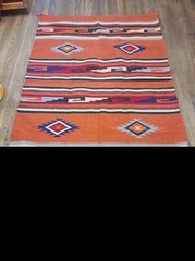 Handwoven Southwest Design Acrylic Rug; 20″X40″