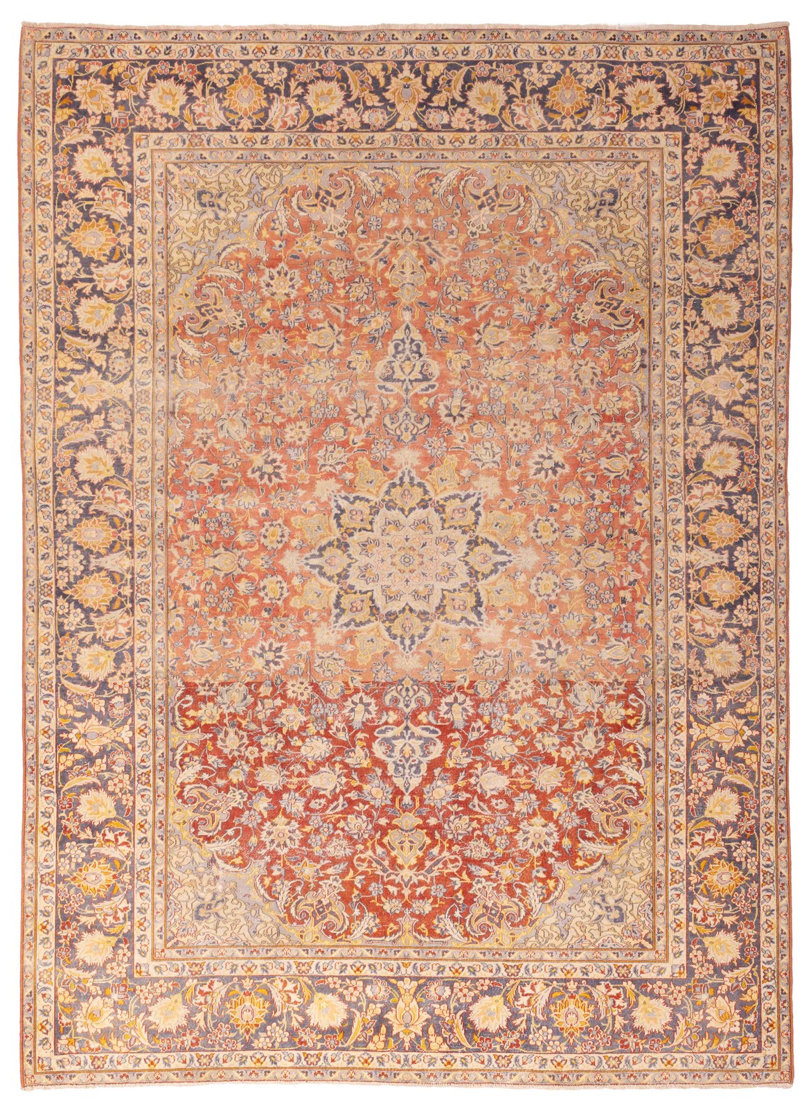 Vintage Traditional Hand-Knotted Area Rug 9'7" x 13'0" Oriental Wool Carpet gallery