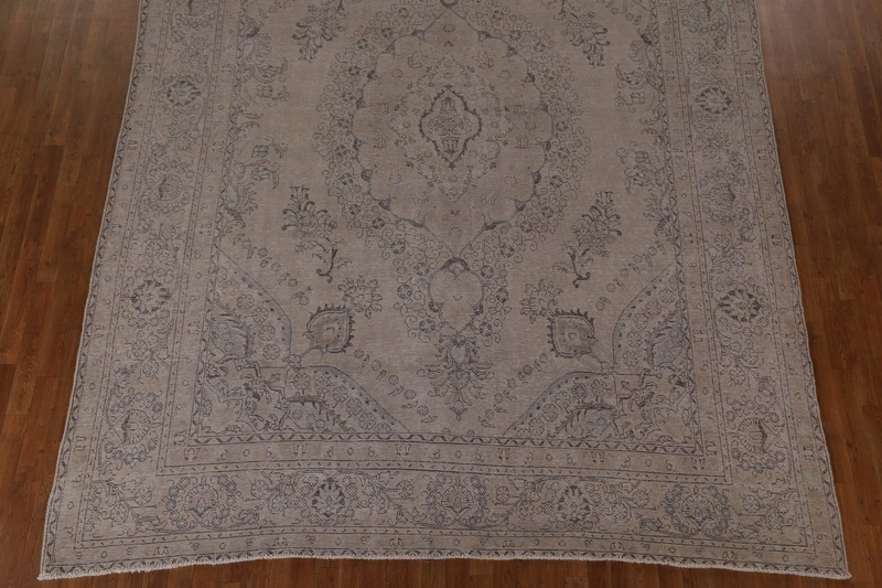 Distressed Vintage Muted Area Rug 9x13 Wool Hand-knotted Living Room Classic Rug gallery