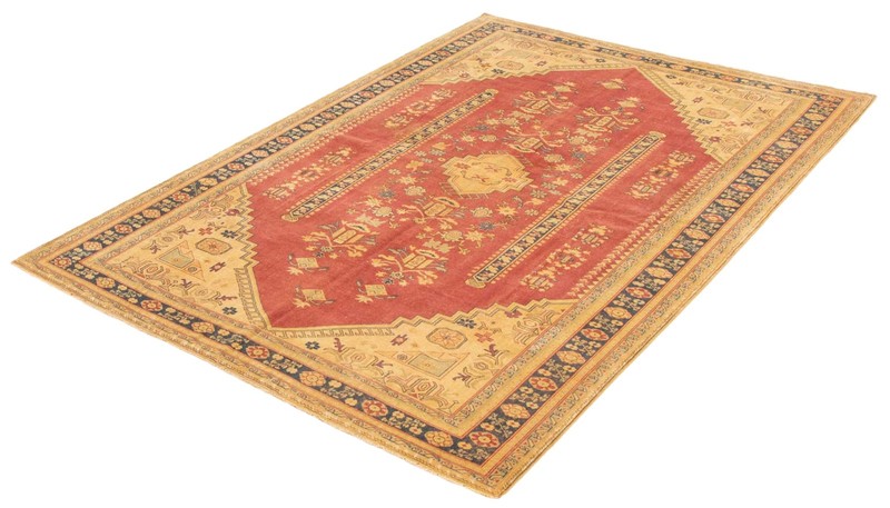 Traditional Vintage Hand-Knotted Area Rug 7'1" x 9'11" Oriental Wool Carpet gallery